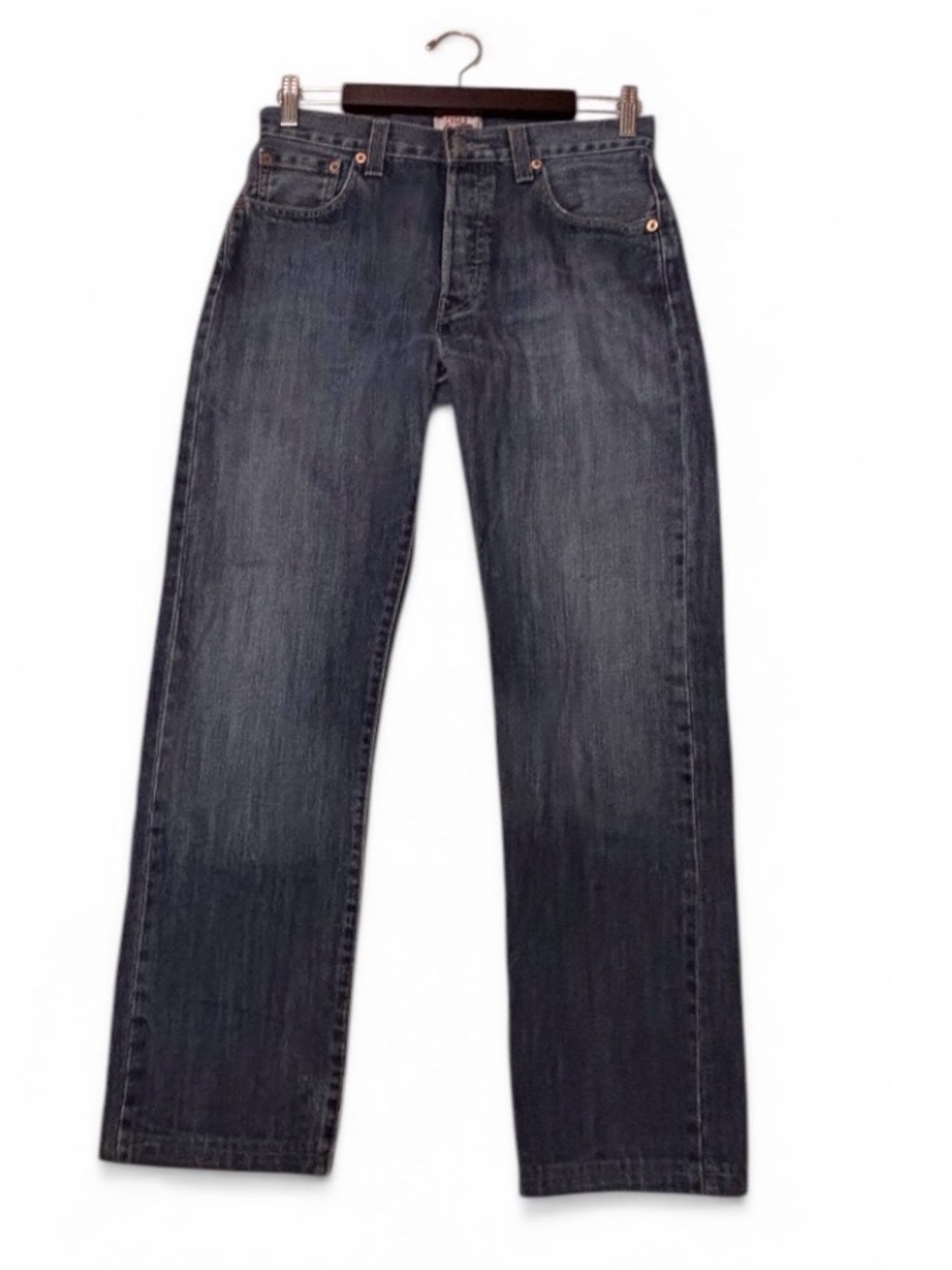 Levi's Straight-Leg 501 Button Fly Jeans Medium Wash 30 x 34